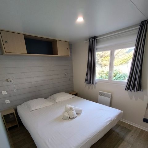 Stacaravan 4 personen - Stacaravan met 2 slaapkamers - uitzonderlijk uitzicht op zee - 2e en 3e rij