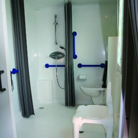 Stacaravan 4 personen - Stacaravan met 2 slaapkamers PMR (mensen met beperkte mobiliteit)