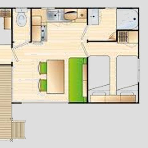 Stacaravan 6 personen - LOGGIA CONFORT