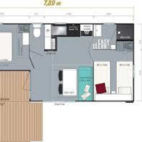 Stacaravan 6 personen - LOGGIA CONFORT