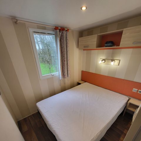 Stacaravan 2 personen - 18 m² - 1 slaapkamer (Voor een stel)