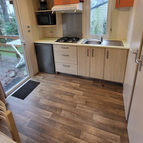 Stacaravan 2 personen - 18 m² - 1 slaapkamer (Voor een stel)