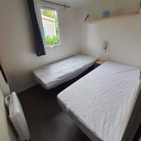 Stacaravan 4 personen - VIP - 29 m² - 2 slaapkamers - Dubbel terras + SPA (maximum 2 volwassenen of familie)