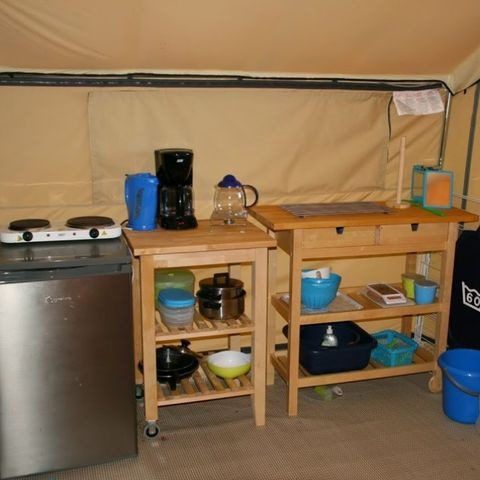 Tent 4 personen - COTTON LODGE NATUUR (zonder sanitair)