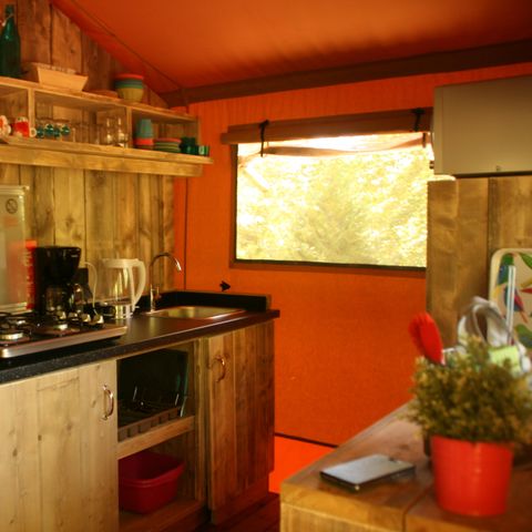 Safaritent 5 personen - SAFARI WOOD (zonder sanitair)