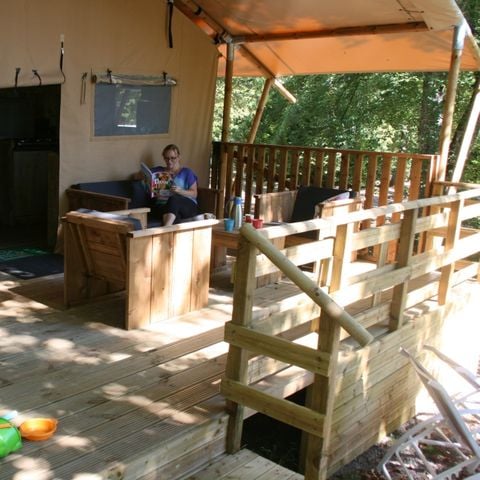 Safaritent 5 personen - SAFARI WOOD (zonder sanitair)