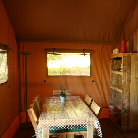 Safaritent 5 personen - SAFARI WOOD (zonder sanitair)