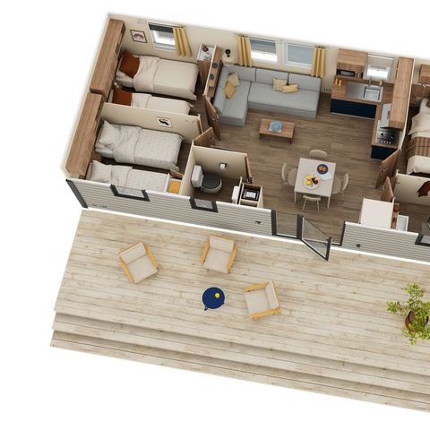 Stacaravan 6 personen - Mobil-home Prémium 5 *