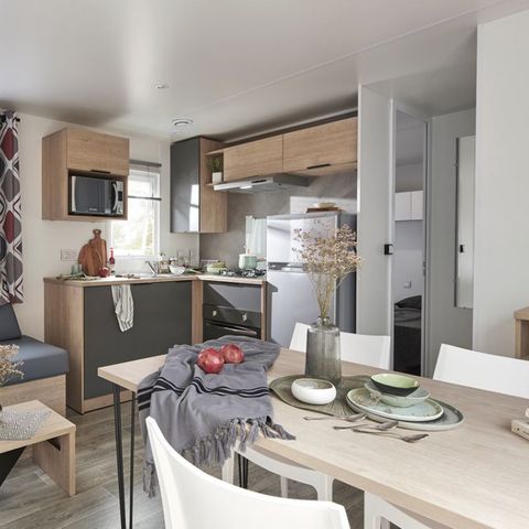 Stacaravan 6 personen - GRAND CONFORT 3 slaapkamers - CLIM + TV