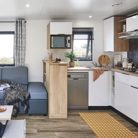 Stacaravan 6 personen - PREMIUM 3 SLAAPKAMERS - AIRCONDITIONING + TV + MASTER SUITE