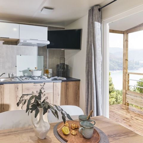 Stacaravan 4 personen - CABANE 2 Slaapkamers