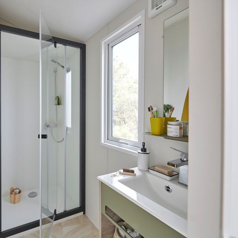 Stacaravan 6 personen -  Stacaravan Select TV LV Plancha - 3 slaapkamers - 6 slaapplaatsen