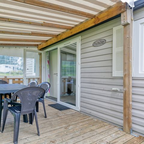 Stacaravan 6 personen - Stacaravan Confort Genêt - 3 slk. - TV