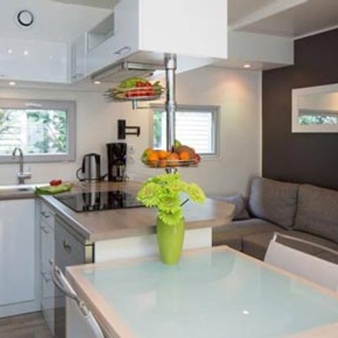 Stacaravan 5 personen - Sunêlia Luxe Taos 2 kamers / 2 badkamers 35m² - TV - LV - Linnen voorzien