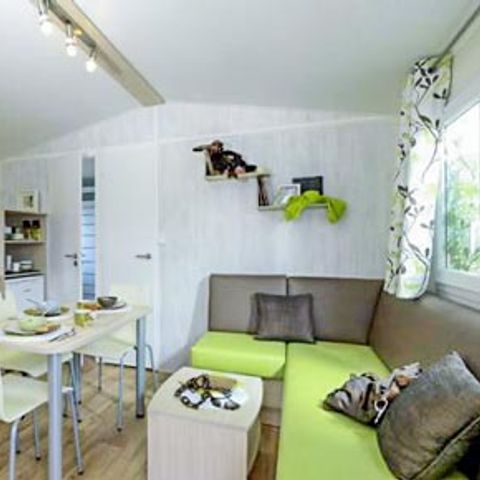 Stacaravan 6 personen - Loisir Pacifique 3 kamers 40m² - TV - Overdekt terras