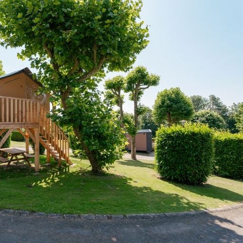 Accommodatie 2 personen - Natuurtent op palen Standaard 7,2 m² - zonder sanitair