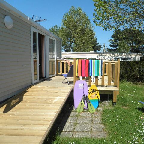 Stacaravan 4 personen - Standaard 32m² - 2 kamers + onoverdekt terras - PMR