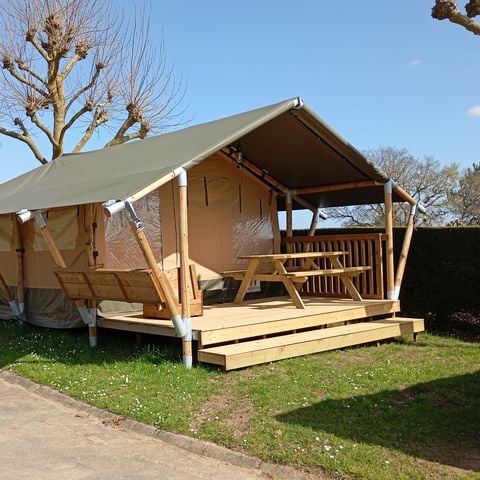 Tent 4 personen - Nature Familietent 20m² (2 kamers) - dichtbij sanitair