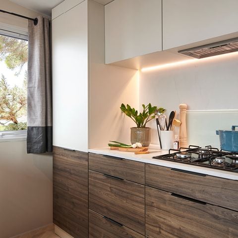 Stacaravan 2 personen - NIEUW// Villa de la Rance Prestige 20m² - 1 slaapkamer - SPA - Overdekt terras