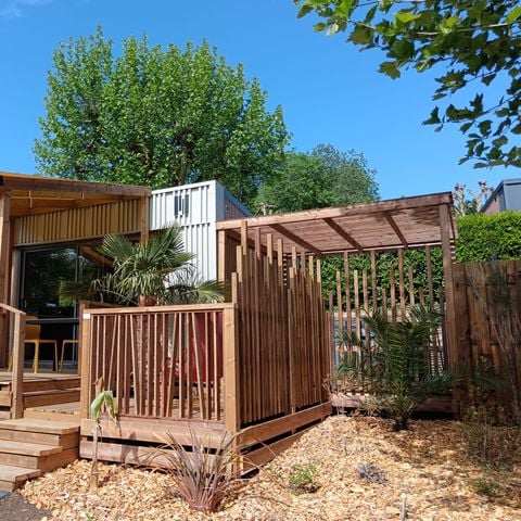 Stacaravan 2 personen - NIEUW// Villa de la Rance Prestige 20m² - 1 slaapkamer - SPA - Overdekt terras