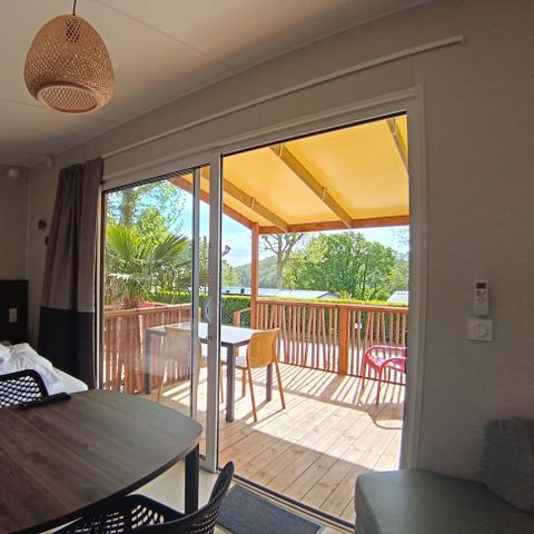 Stacaravan 2 personen - NIEUW //Premium 20m² (1bed-2p) + overdekt terras