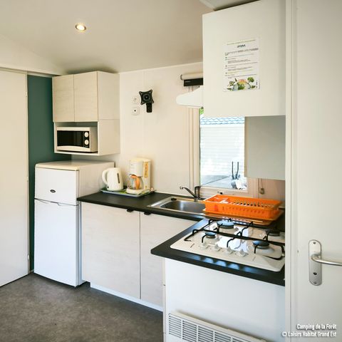 Stacaravan 4 personen - Standaard 32m² - 2 kamers + 12m² overdekt terras