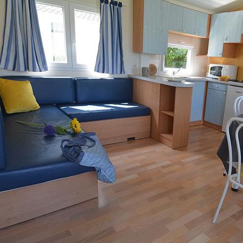 Stacaravan 4 personen - FLORES 31m² - 2 kamers + terras