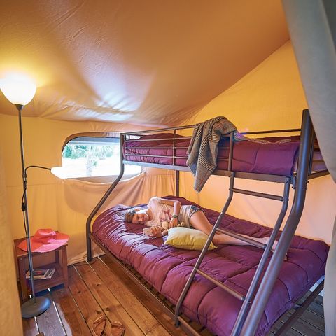 Safaritent 5 personen - Lodge Toile Kenya Vintage - 34.5 m² - 2 slaapkamers