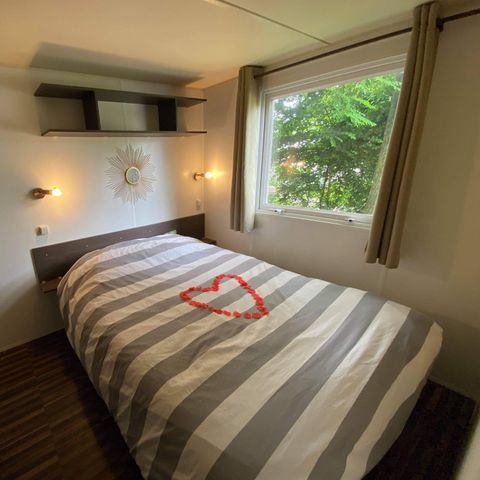 Bungalow 2 personen - 11-Bungalow Les Croisettes 30m2 (2bed - 2/6pers) + jaccuzzi + opgemaakte bedden + handdoek + drankkit - prijs voor 2 personen