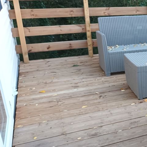 Stacaravan 2 personen - 09-Mh Grand Confort 6 pers met groot terras - prijs voor 2 personen