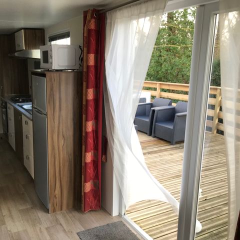 Bungalow 2 personen - 14-Bungalow du Gorguet 40m2 (2ch -2/6pers.) + Jaccuzzi + Opgemaakte bedden + handdoek + drankkit + TV - prijs voor 2 personen