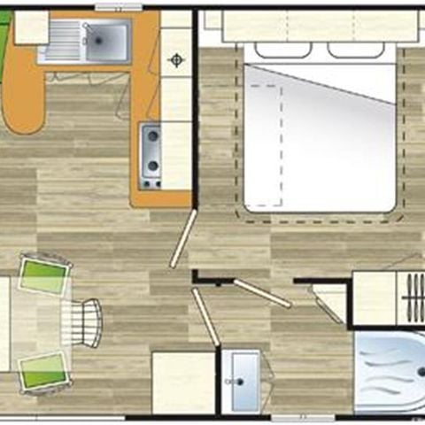 Stacaravan 6 personen - Baobab stacaravan