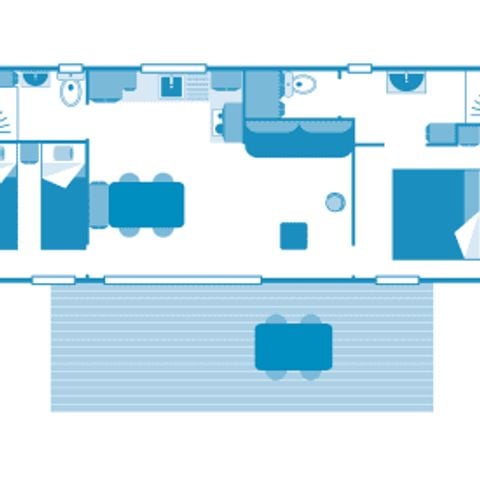 Stacaravan 4 personen - Huisje Otello 4p 2bed Premium