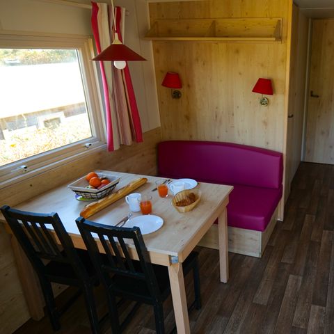 Tiny House 4 personen - Roulotte - 20 m² - 2 slaapkamers zeezicht