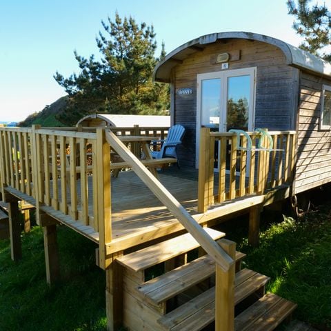 UNIEKE ACCOMMODATIE 4 personen - Roulotte - 20 m² - 2 slaapkamers zeezicht