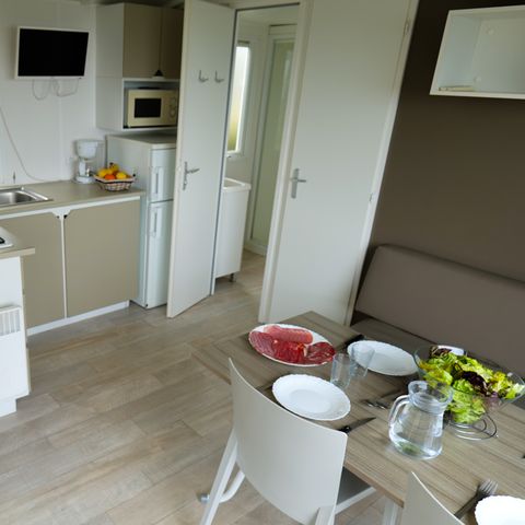 Stacaravan 4 personen - Comfort stacaravan - 25 m² - 2 slaapkamers zeezicht