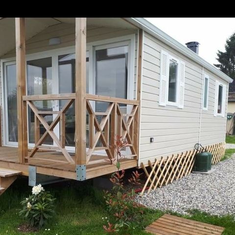 Stacaravan 4 personen - Comfort TV - 2 slaapkamers + terras -