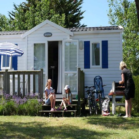 Stacaravan 6 personen - MOBIL HOME CONFORT SAM gaskookplaat koelkast vaatwasser televisie