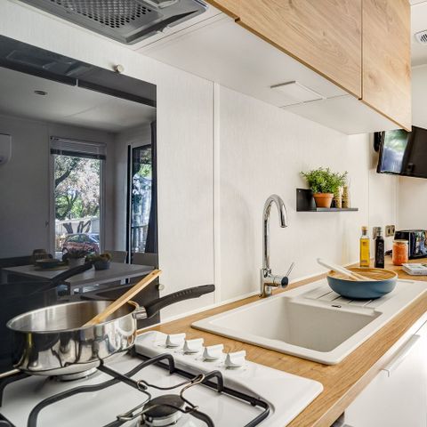 Stacaravan 4 personen - COTTAGE 4p 2ch en BORD DE SEINE ****