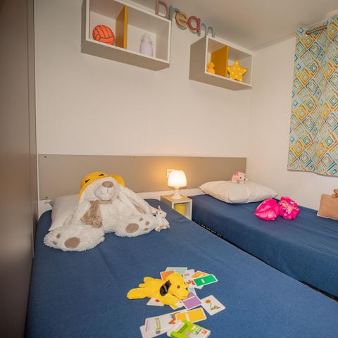 Stacaravan 5 personen - Stacaravan Azur Sérénité 24m² - Privé Jacuzzi - 3 kamers - 2 slaapkamers - Airconditioning