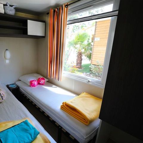 Stacaravan 5 personen - Stacaravan Marina Sérénité 22 m² - 3 kamers - 2 slaapkamers - Airconditioning