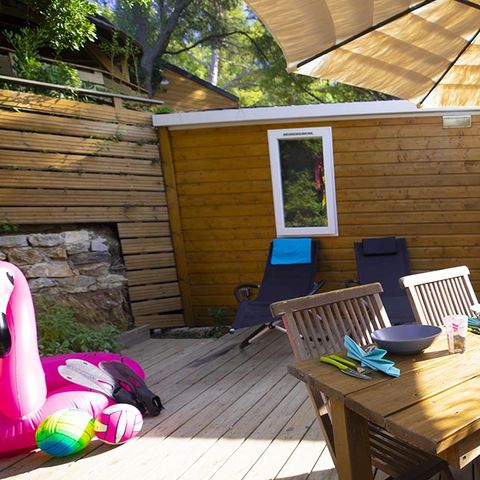 Stacaravan 4 personen - Stacaravan Espace Sérénité PMR - Jacuzzi