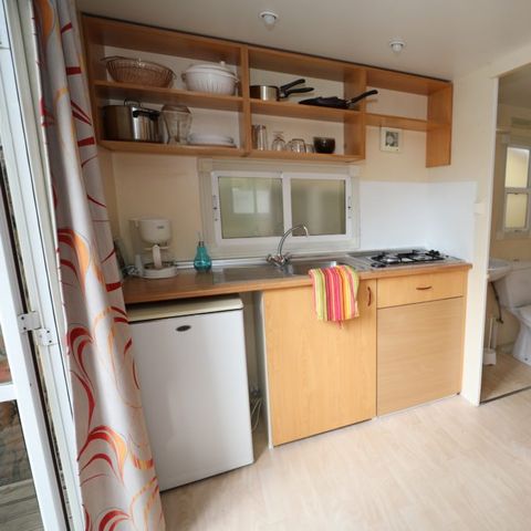 Stacaravan 2 personen - P'tit Marina 16 m² - 2 kamers - 1 slaapkamer
