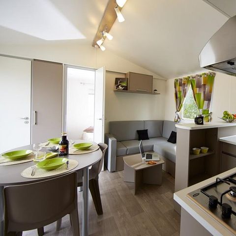 Stacaravan 6 personen - 3 slaapkamers