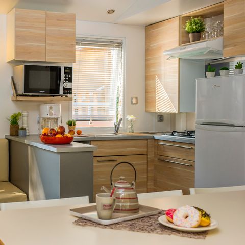 Stacaravan 5 personen - Verhuur stacaravan CONFORT - 2 slaapkamers