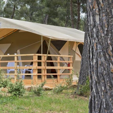 Safaritent 5 personen - Lodge tent - 2 slaapkamers