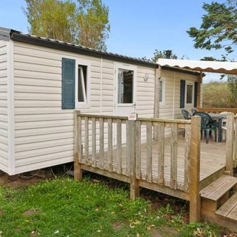 Stacaravan 6 personen - Stacaravan | Classic | 3 slaapkamers | 6 personen | Verhoogd terras | Airco