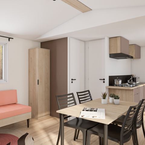 Stacaravan 6 personen - CASITA OLIVA VIP - 36m²- 2 kamers
