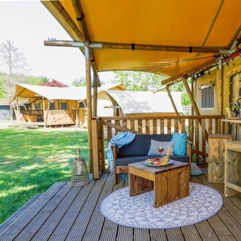Safaritent 5 personen - SAFARI LODGE - 40m²- 2 kamers