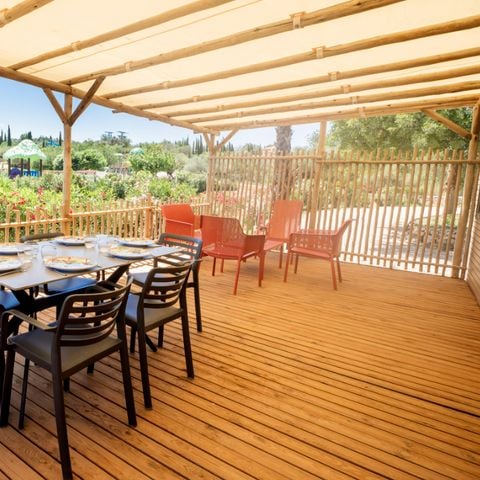Stacaravan 6 personen - TROPISCHE TOSCANA - 35m² - 2 Slaapkamers